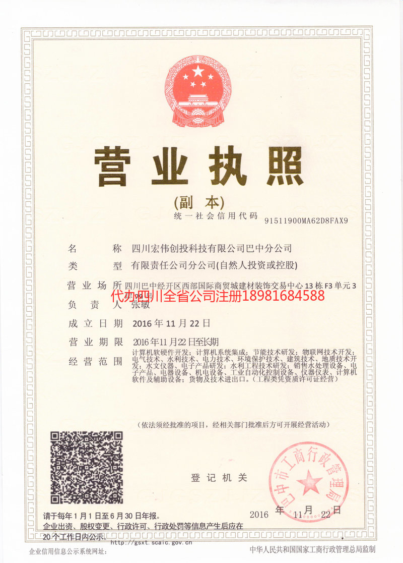 安国安国宏伟创投科技有限公司